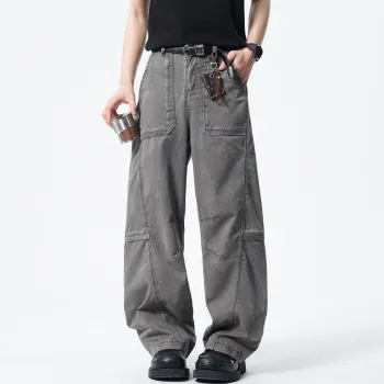JUNGLE PANDA Jeans Unisex Gray