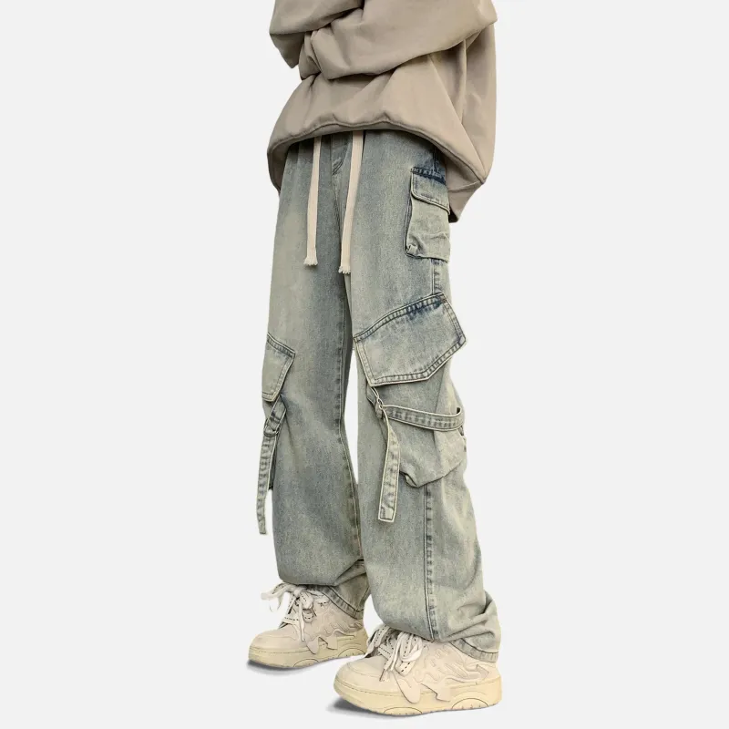JUNGLE PANDA Jeans Unisex Green-8
