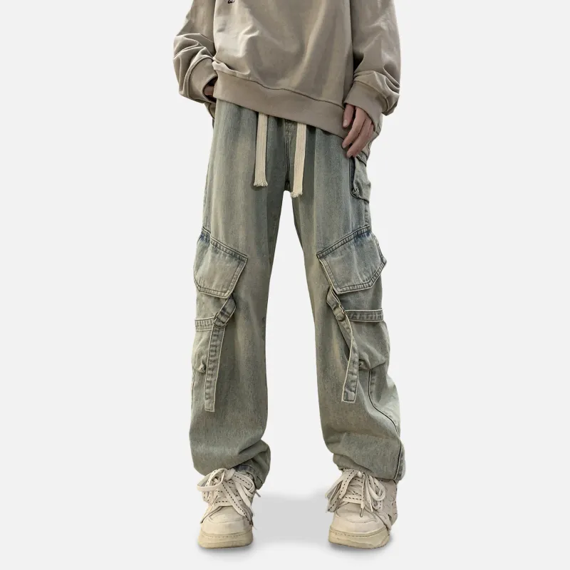 JUNGLE PANDA Jeans Unisex Green-7