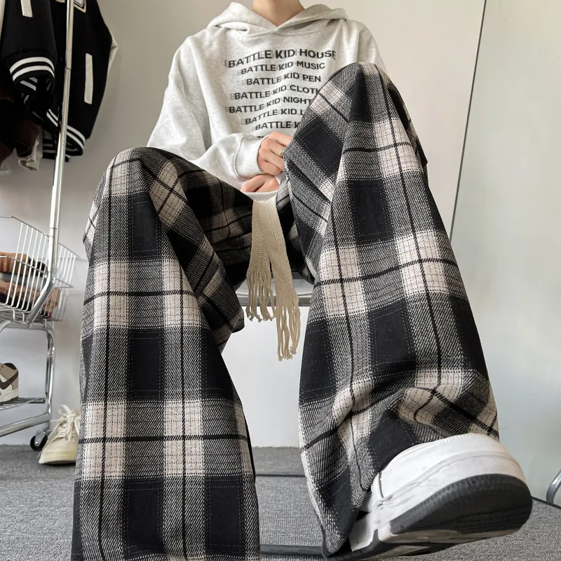 JUNGLE PANDA Casual Pants Unisex Black-5