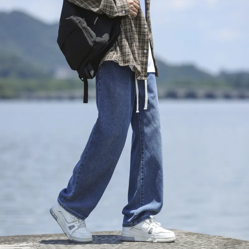 JUNGLE PANDA Jeans Unisex Distressed Gray-25