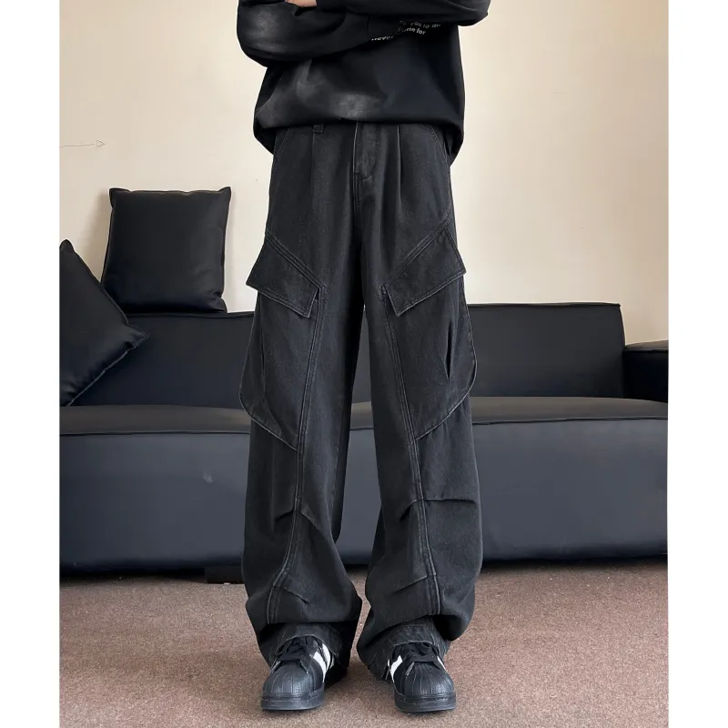 JUNGLE PANDA Jeans Unisex Black-2