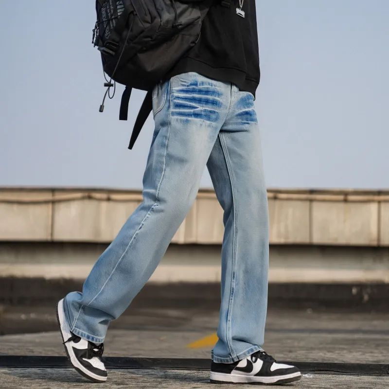 JUNGLE PANDA Jeans Unisex Blue-6