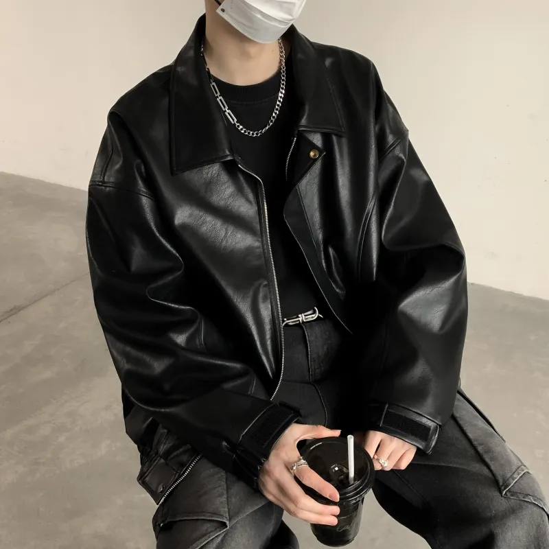 JUNGLE PANDA Leather Jacket Unisex-6