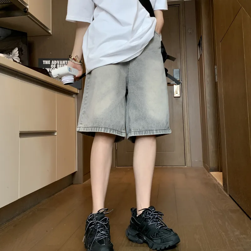 JUNGLE PANDA Denim Shorts Unisex-4
