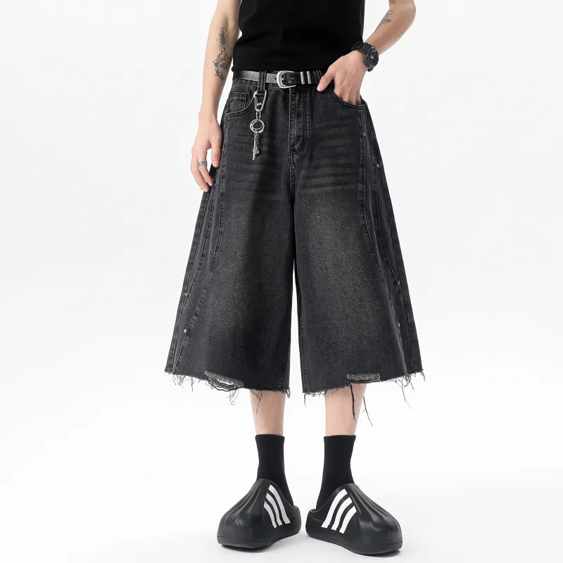 JUNGLE PANDA Denim Shorts Unisex-15