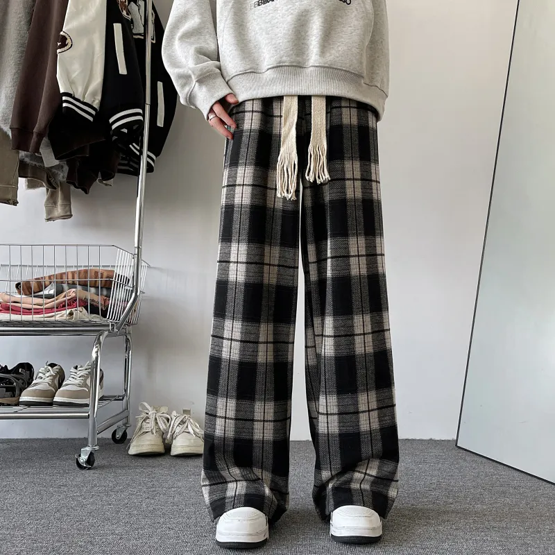 JUNGLE PANDA Casual Pants Unisex Black-2