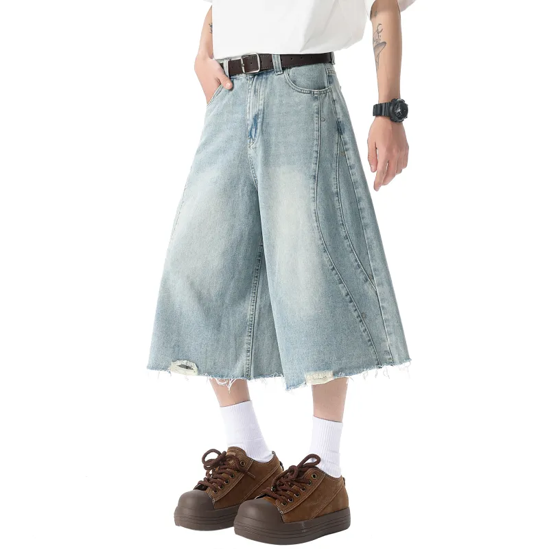 JUNGLE PANDA Denim Shorts Unisex-1