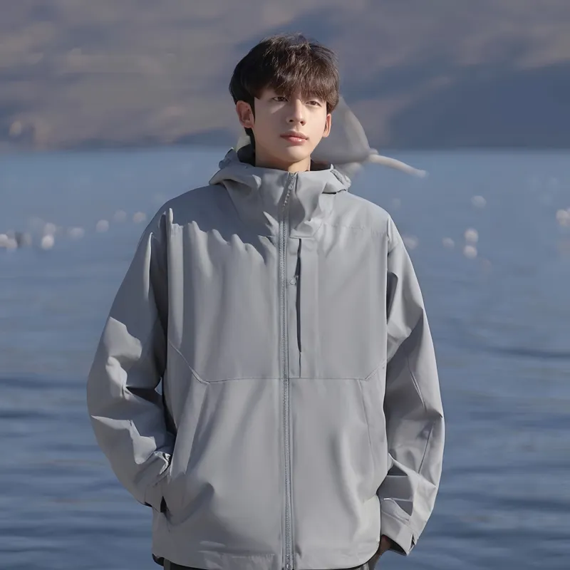 JUNGLE PANDA Water Resistant Windproof Breathable Wear Resistant Warm Windbreaker Jacket Unisex-24