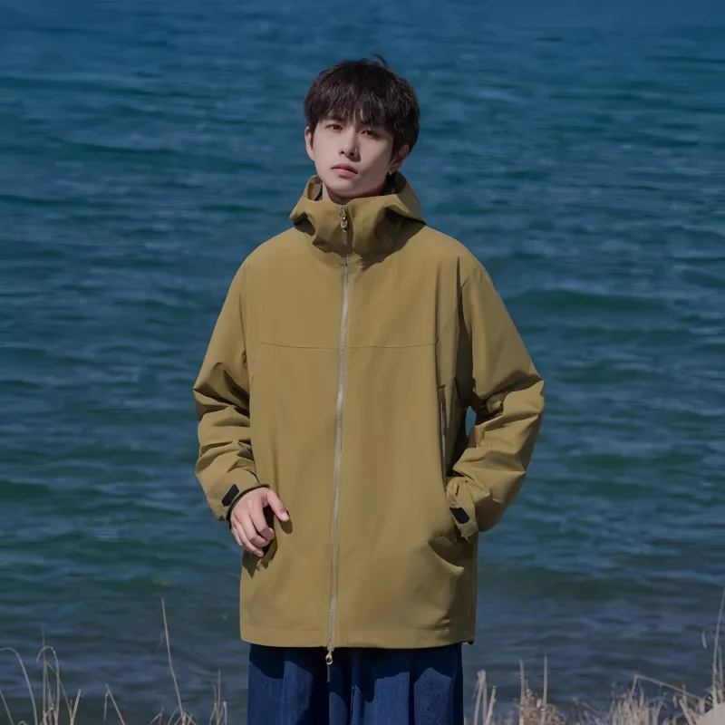 JUNGLE PANDA Water Resistant Windproof Breathable Wear Resistant Warm Windbreaker Jacket Unisex-2