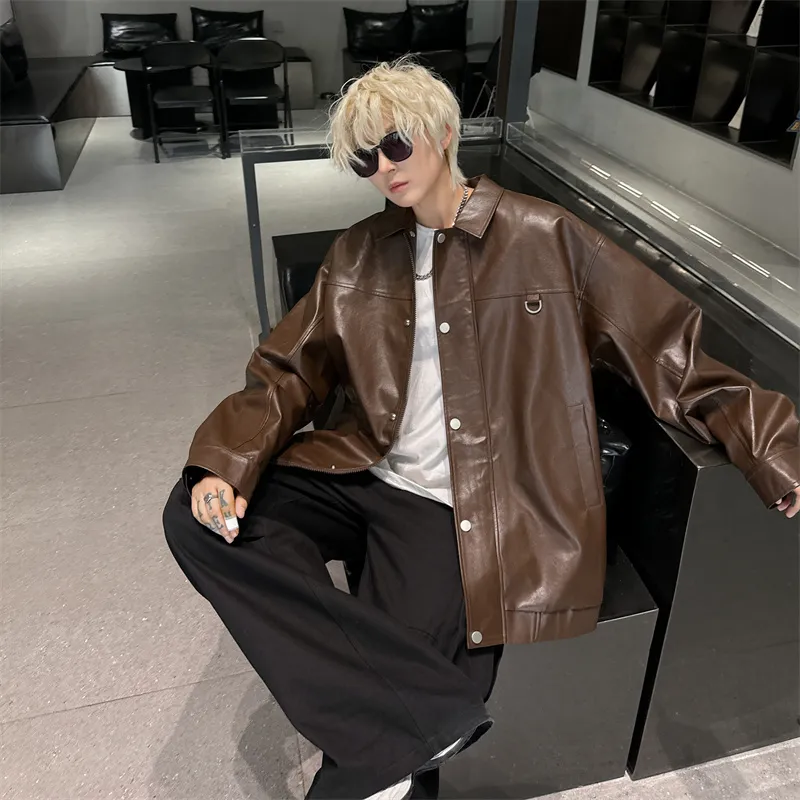 JUNGLE PANDA Leather Jacket Unisex-14