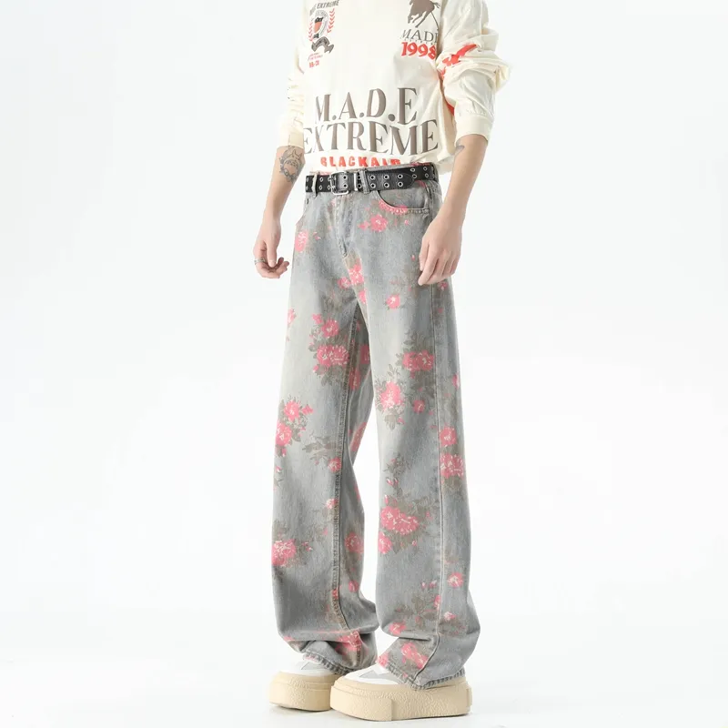 JUNGLE PANDA Jeans Unisex Blue-3
