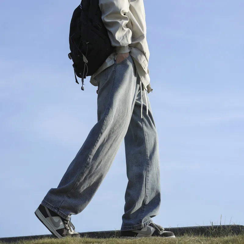 JUNGLE PANDA Jeans Unisex Distressed Gray-10