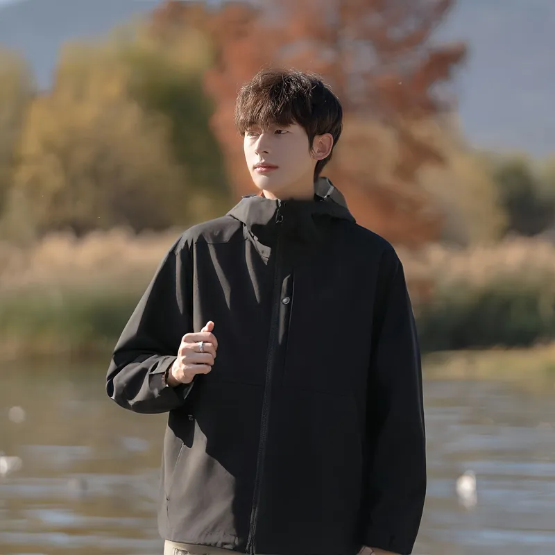JUNGLE PANDA Water Resistant Windproof Breathable Wear Resistant Warm Windbreaker Jacket Unisex-12