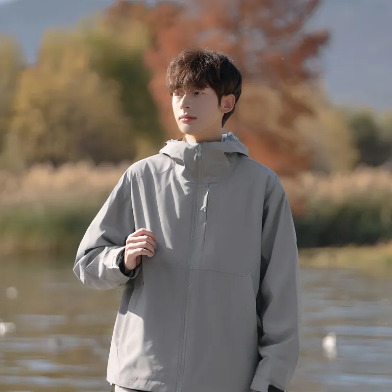 JUNGLE PANDA Water Resistant Windproof Breathable Wear Resistant Warm Windbreaker Jacket Unisex-23