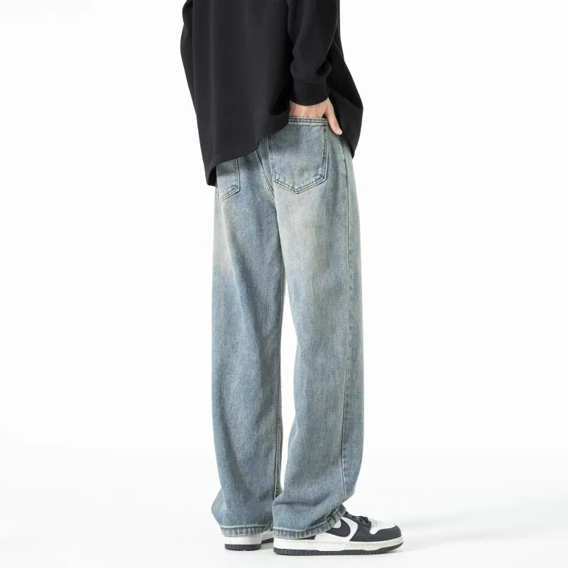 JUNGLE PANDA Jeans Unisex Smoke Gray-1