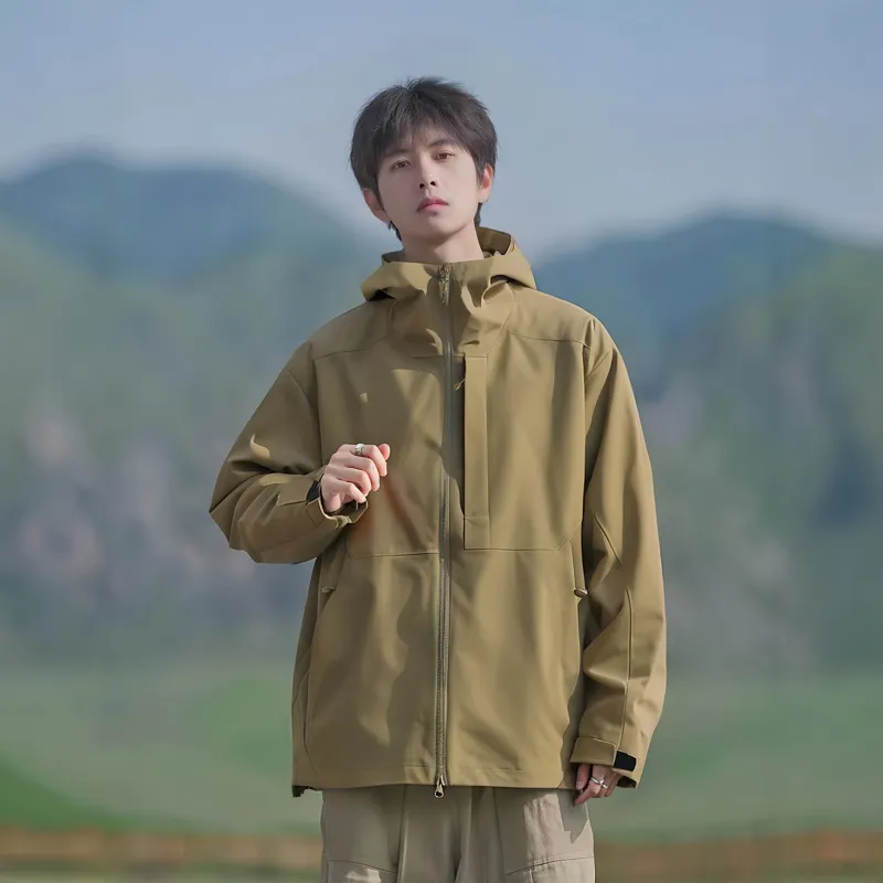 JUNGLE PANDA Water Resistant Windproof Breathable Wear Resistant Warm Windbreaker Jacket Unisex-3