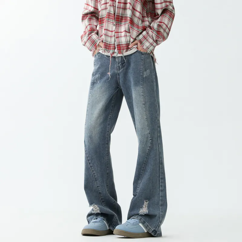 JUNGLE PANDA Jeans Unisex Rusty Red-1