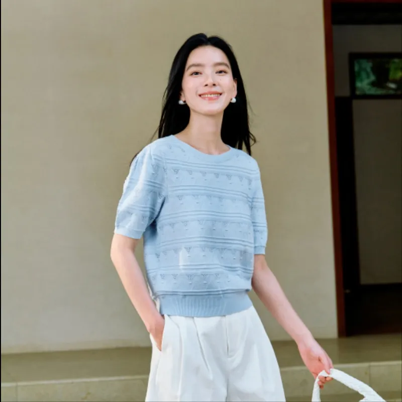 Inman Knitwear Women's Sky Blue-3