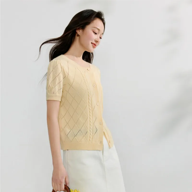 Inman Knitwear Women's Light Yellow-4