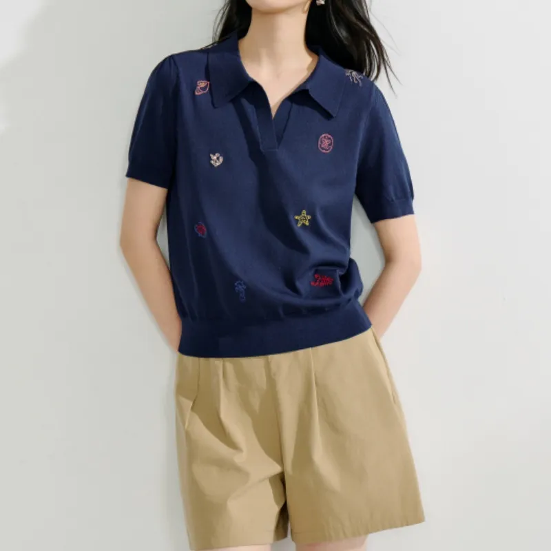 Inman Knitwear Women's Royal Blue-3