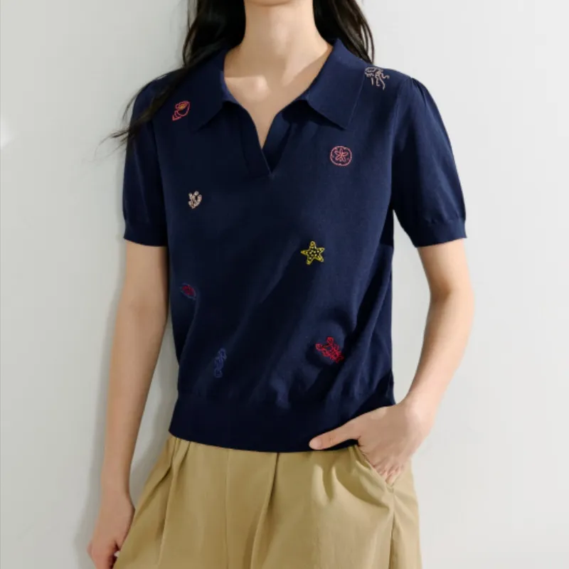 Inman Knitwear Women's Royal Blue-2