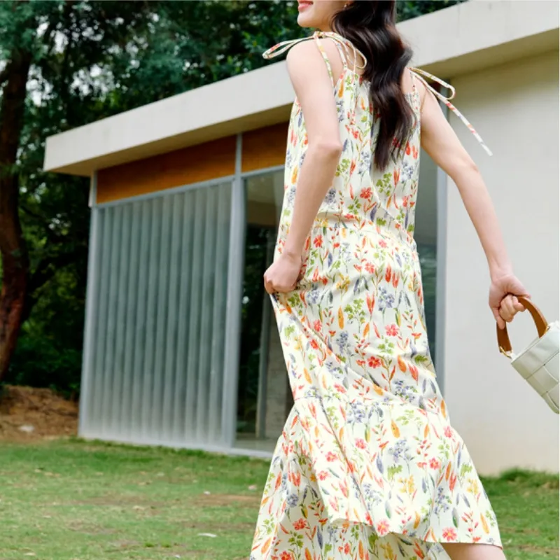Inman Sleeveless Dress Women's Fresh Floral-4