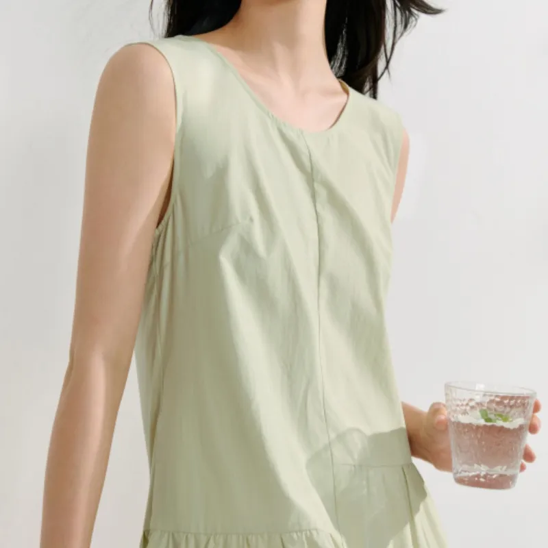 Inman Sleeveless Dresses Women's Light Pea Green-4