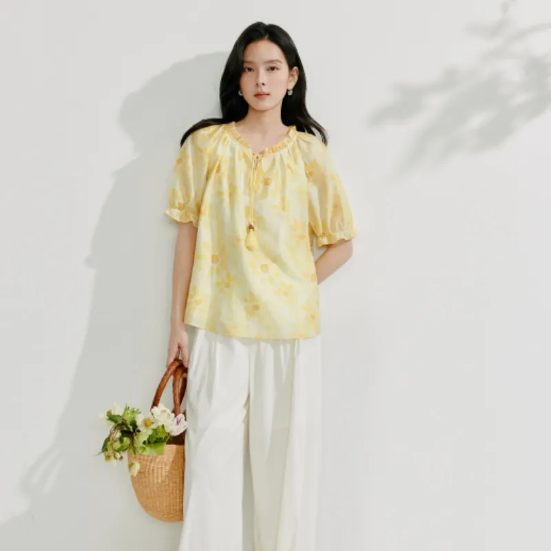 Inman Shirt Women's Light Yellow-2
