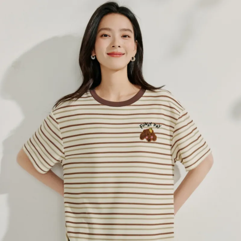 Inman T Shirt Women's Coffee Apricot-2
