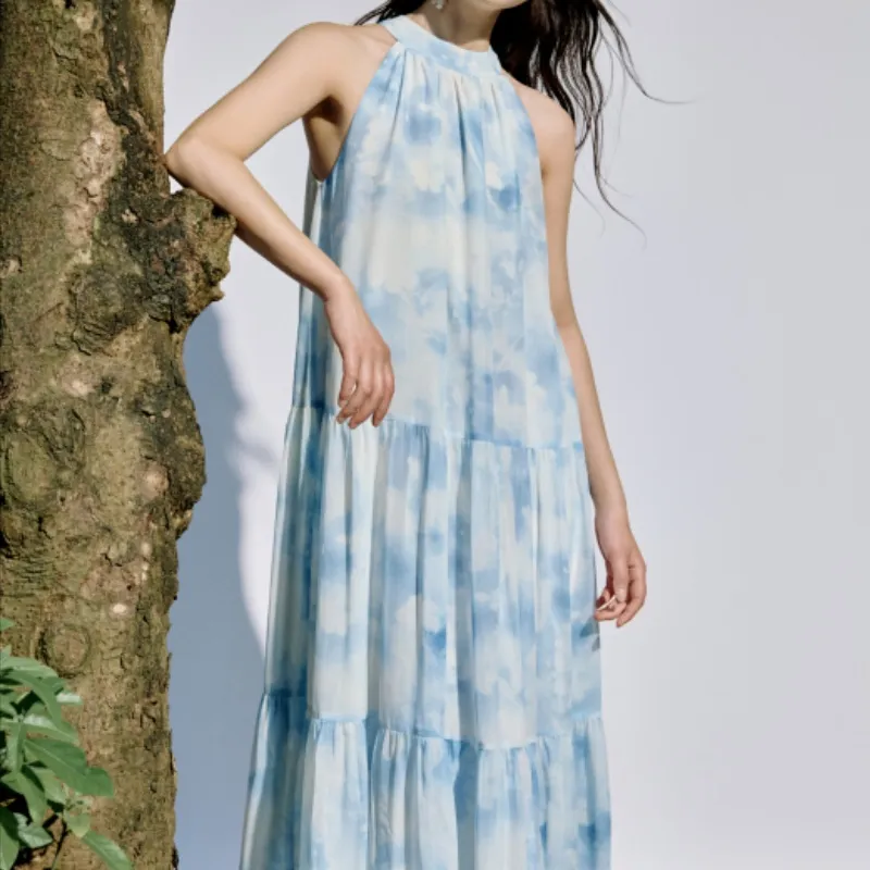 Inman Sleeveless Dresses Women's Mist Blue-3