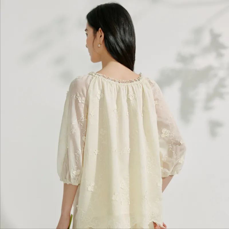Inman Shirt Women's Cream Yellow-3