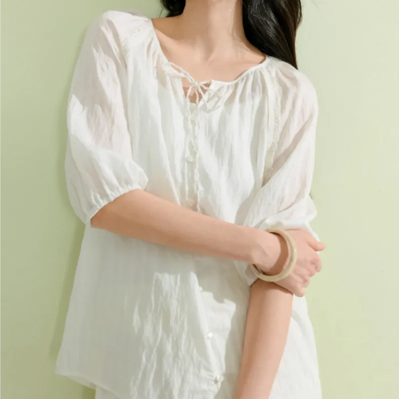 Inman Shirts Women's White-4