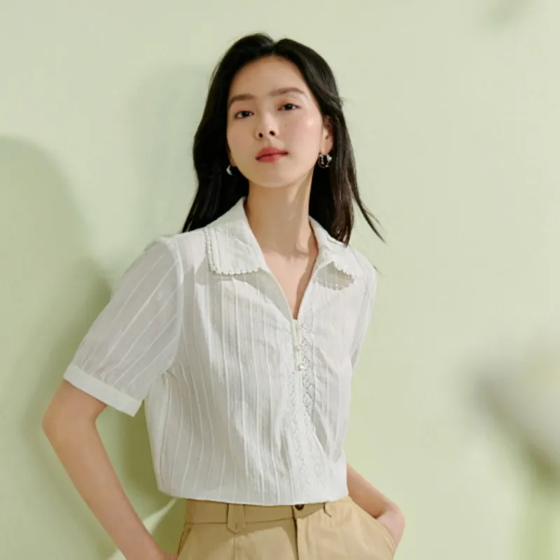 Inman Shirts Women's Pearl White-3