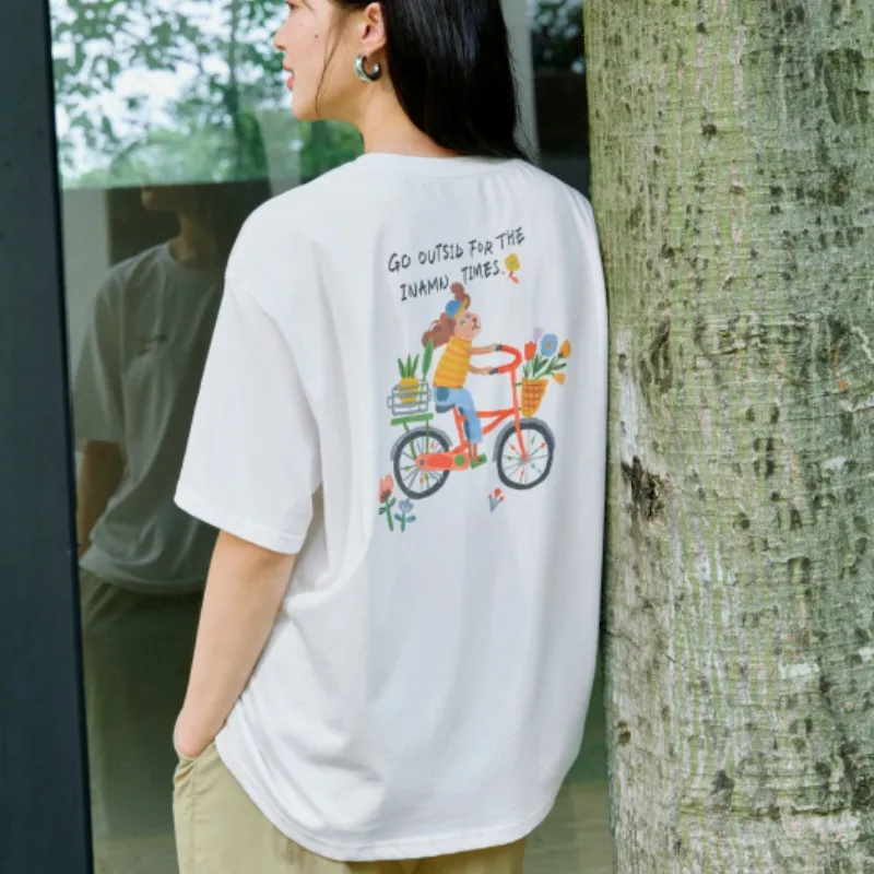 Inman T Shirts Women's Pearl White-3