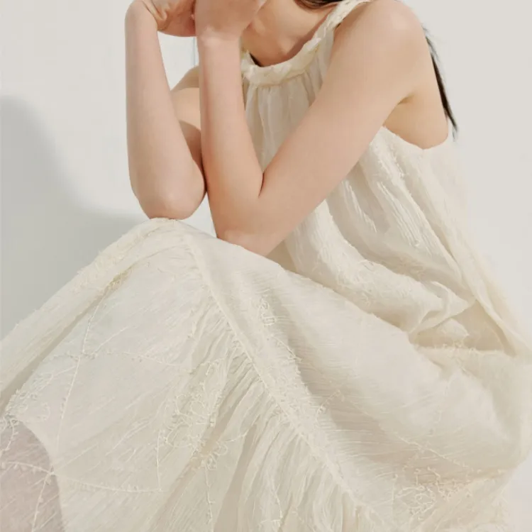 Inman Sleeveless Dress Women's Gift Box Set Pear Blossom Beige-8
