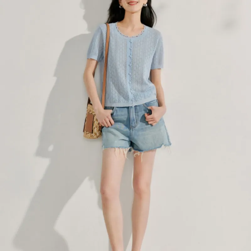 Inman Denim Shorts Women's Denim Blue-2