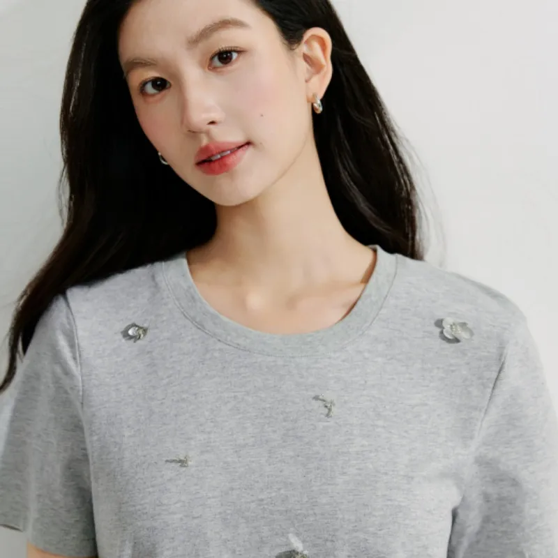 Inman T Shirts Women's Plain Gray-3