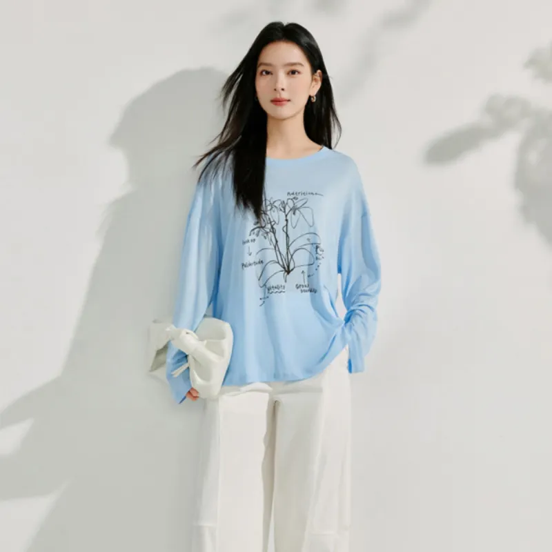 Inman T Shirts Women's Sky Blue-2