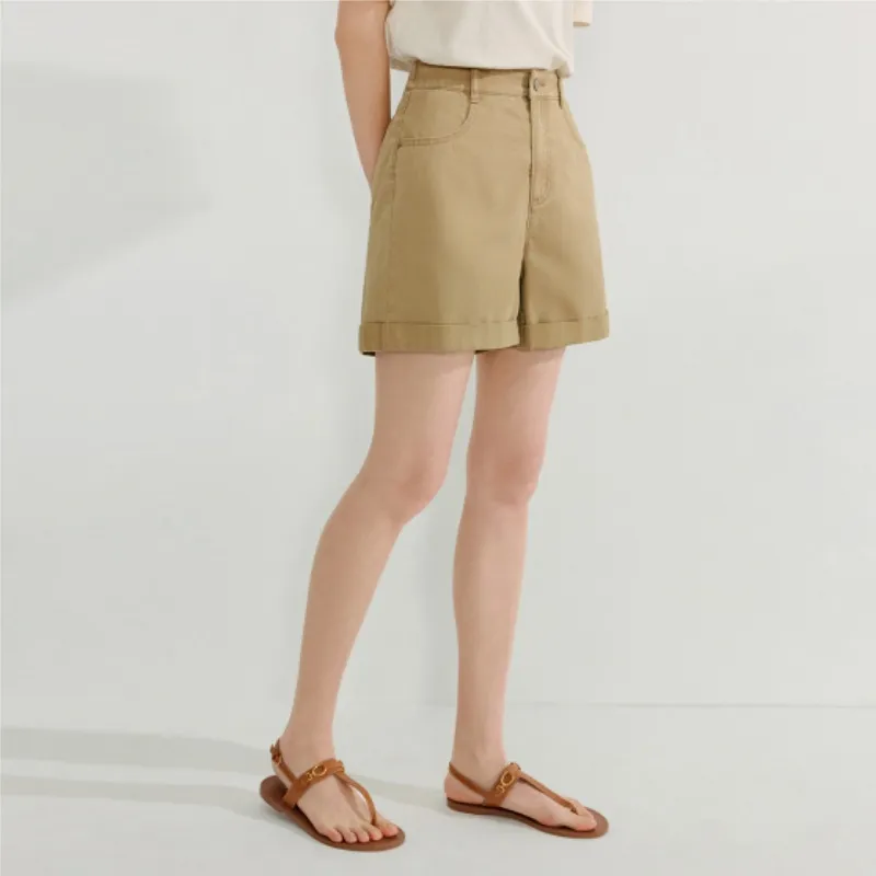 Inman Denim Shorts Women's Khaki-3