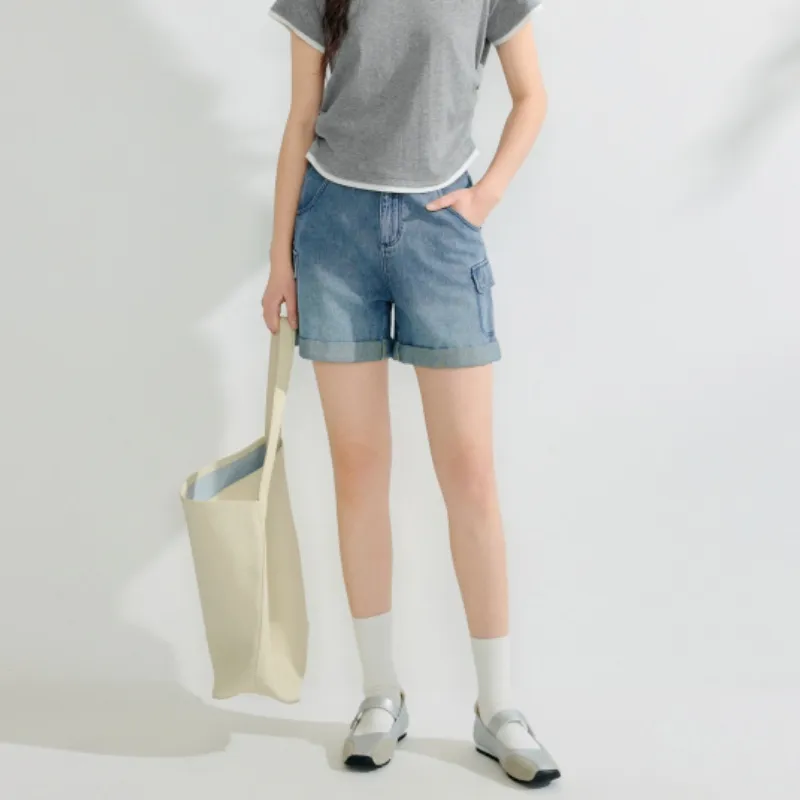 Inman Denim Shorts Women's Denim Blue-2