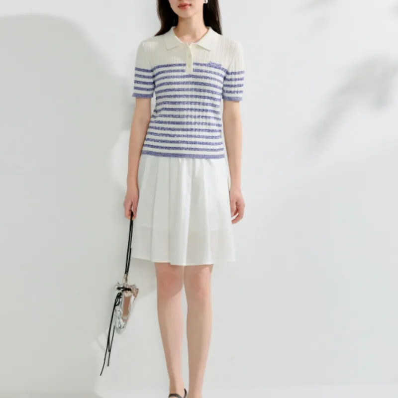 Inman Casual Short Skirts Women's White-2