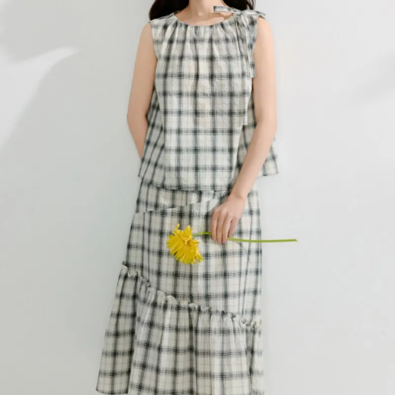 Inman Shirt Women's Black White Plaid-2