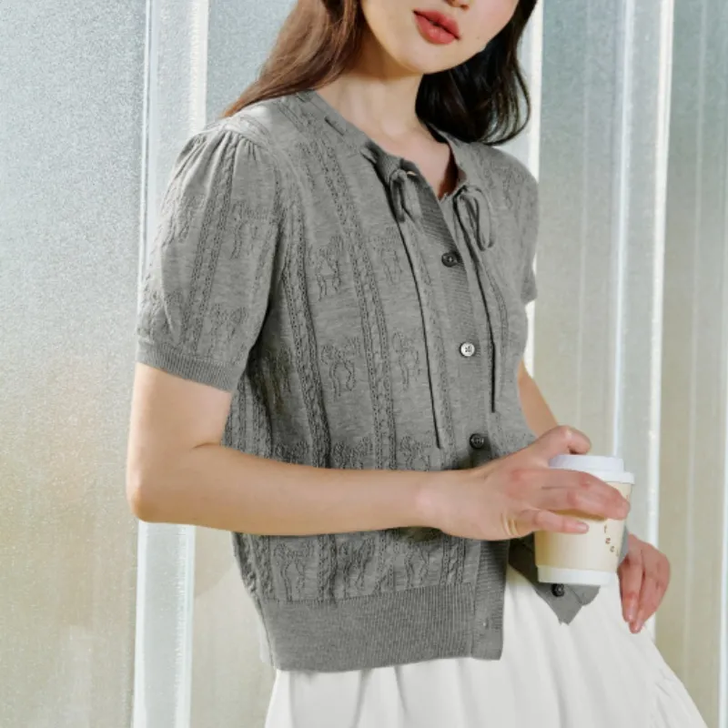 Inman Knitwear Women's Noble Gray-4