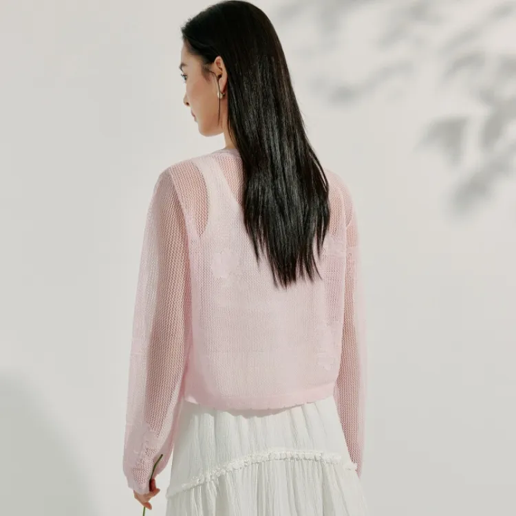 Inman Knitwear Women's Peach Pink-4