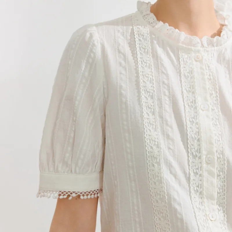 Inman Shirts Women's White-4