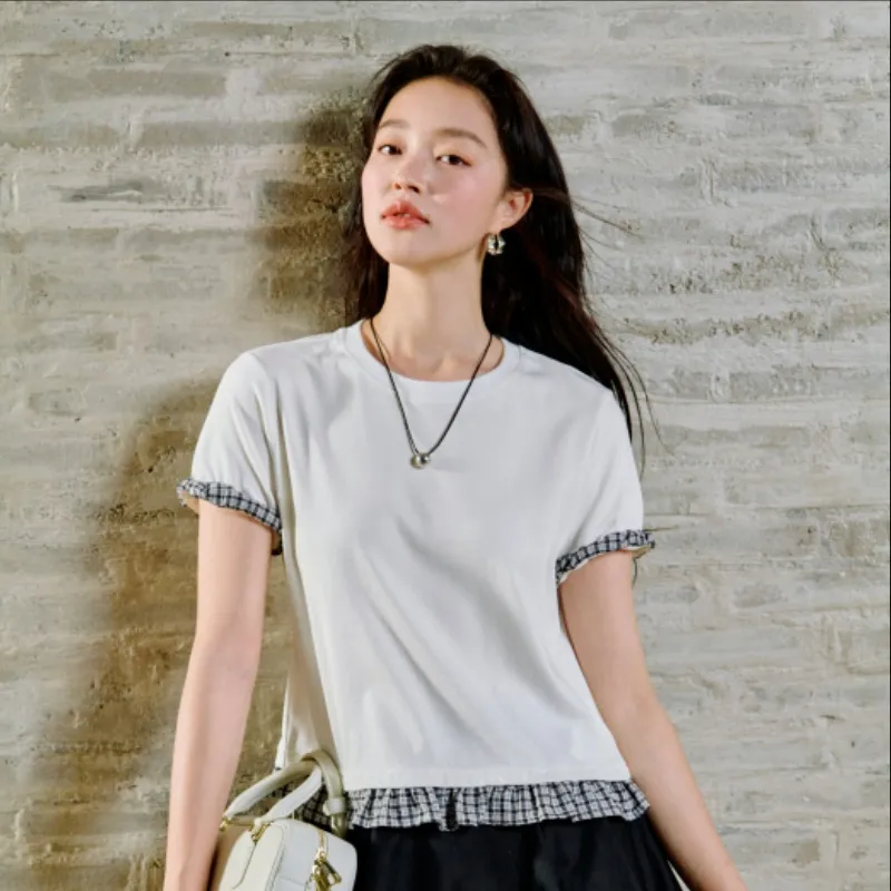 Inman T Shirts Women's Pearl White-3