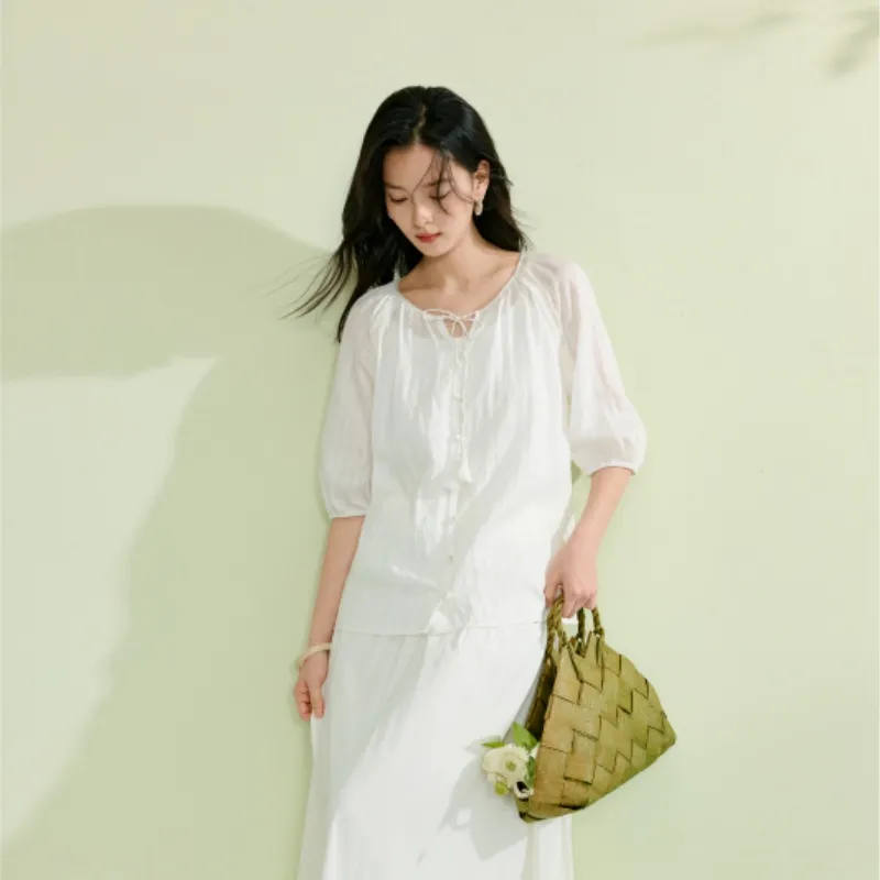 Inman Shirts Women's White-3