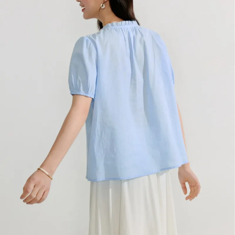 Inman Shirt Women's Powder Blue-3