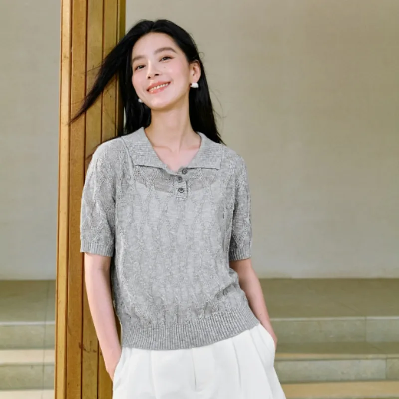 Inman Knitwear Women's Noble Gray-2